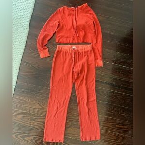 Emory park red sweat set